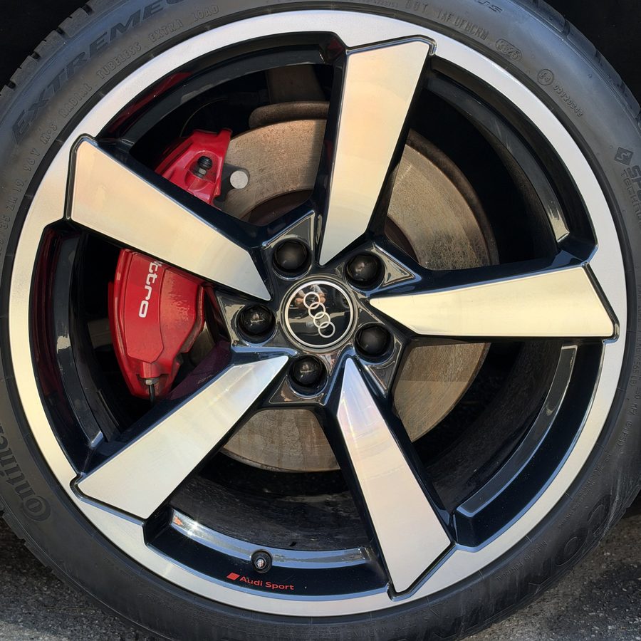 Audi wheel after repair