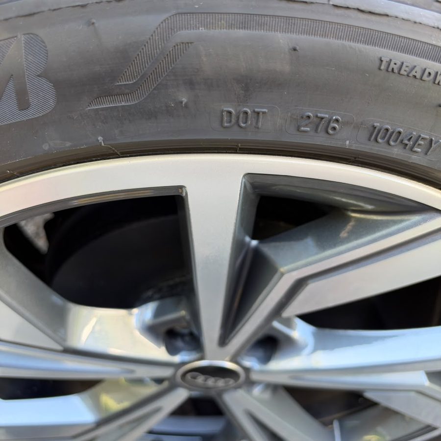 Audi wheel after repair