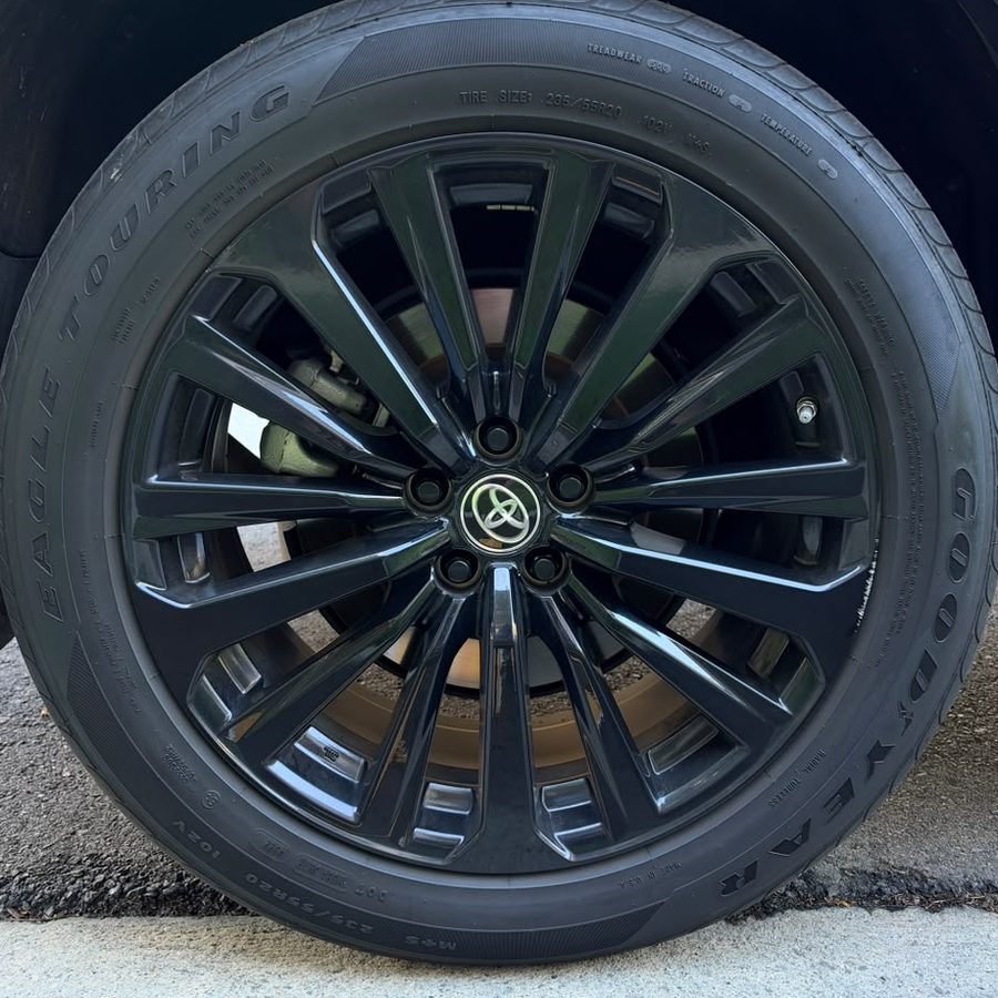 Toyota wheel after repair